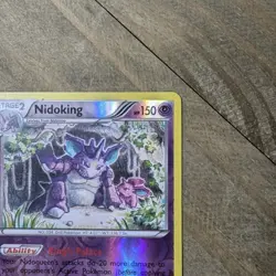 Nidoking Pokemon - 45/114 - Rare - Reverse Holo - XY - Steam Siege - LP - Image 4