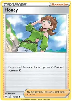 Pokemon Honey 142/198 Swsh06: Sword & Shield - Chilling Reign Regular Uncommon - Image 1