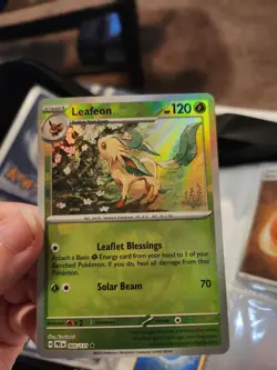 Pokemon TCG Leafeon and Umbreon Masterball Reverse Holo Prismatic Evolutions - Image 3