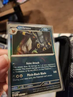 Pokemon TCG Leafeon and Umbreon Masterball Reverse Holo Prismatic Evolutions - Image 4