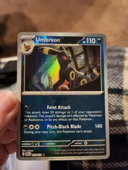 Pokemon TCG Leafeon and Umbreon Masterball Reverse Holo Prismatic Evolutions - Image 5