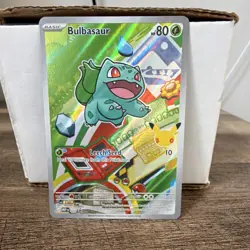 Pokemon TCG Bulbasaur 037 MEP HP80 Leech Seed 2026 Stamped Holo Basic Card - Image 1