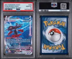 Pokemon Inteleon VMAX 266/264 Fusion Strike Secret Rare Alt Art Holo 2021 PSA 10 - Image 3