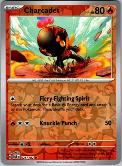 Pokemon - Charcadet - 026/182 - Paradox Rift - Reverse Holo - NM/M - Image 1