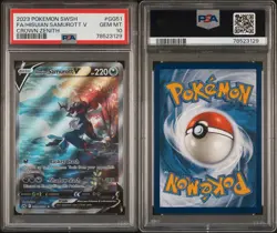 PSA 10 HISUIAN SAMUROTT V GG51/GG70 FULL ART CROWN ZENITH POKEMON - Image 3