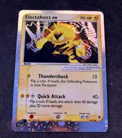 Electabuzz ex Ultra Rare Holo Pokemon TCG Card 97/109 EX Ruby & Sapphire English - Image 1