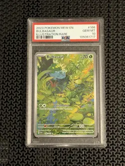 Pokemon 151 Bulbasaur Ivysaur Venasaur EX PSA 10 Sequential ID/Art Set of 3 - Image 2