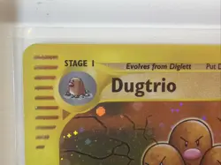 2002 Pokemon Expedition E-Reader 10/165 Dugtrio Holo Rare LP/NM - Image 2