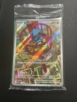 Pokemon TCG Riolu 010 ETB Promo Mega Evolutions Sealed Black Star Promo Sealed. - Image 1