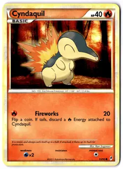 Cyndaquil 55/95 Non-Holo 2011 Pokemon TCG - Image 1