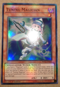 PEVO-EN020 TUNING MAGICIAN SUPER RARE 1ST EDITION YuGiOh CARD - Image 1
