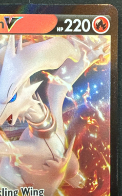 RESHIRAM V 024/195 NM ULTRA RARE SILVER TEMPEST POKEMON 2022 - Image 3