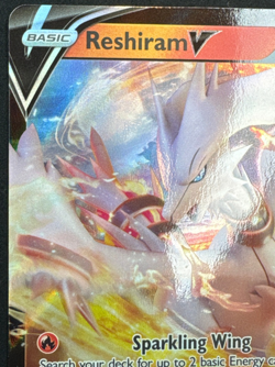 RESHIRAM V 024/195 NM ULTRA RARE SILVER TEMPEST POKEMON 2022 - Image 4