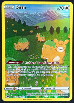 DITTO GG22/GG70 LP ULTRA RARE CROWN ZENITH GALARIAN GALLERY POKEMON 2023 - Image 1