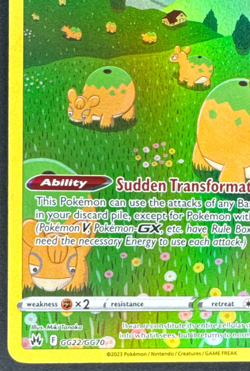 DITTO GG22/GG70 LP ULTRA RARE CROWN ZENITH GALARIAN GALLERY POKEMON 2023 - Image 5