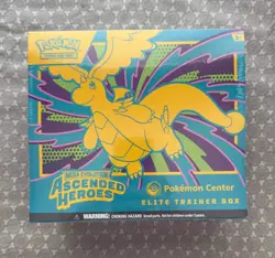 Ascended Hero’s Pokemon Center Exclusive ETB Sealed New In Hand - Image 1