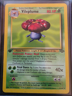 1999 Pokemon Jungle Vileplume 1st Edition 31/64 Non-Holo - Image 1