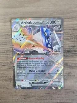 Pokemon TCG Archaludon ex 130/191 Surging Sparks Double Rare NM - Image 1