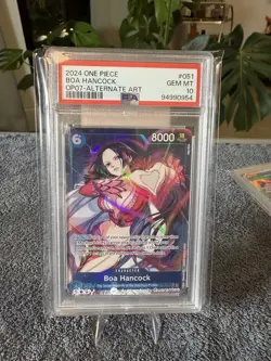 Boa Hancock OP07-051 alt art English One Piece PSA 10 - Image 1