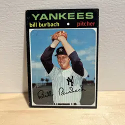 Bill Burbach 1971 Topps #683 New York Yankees - Image 1