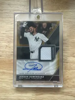 2026 Topps Jasson Dominguez Auto Relic 49/50 New York Yankees - Image 1