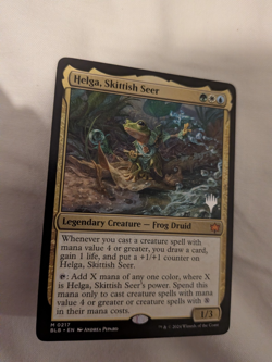 Helga, Skittish Seer - Promo - Non-Foil - M - Bloomburrow - EX - MTG - Image 1