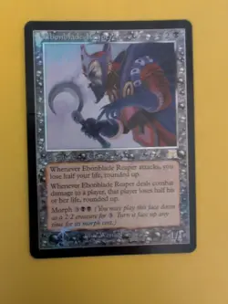 Ebonblade Reaper. Cleric Onslaught. MTG Card. Old vintage FOIL. Poor condition - Image 1