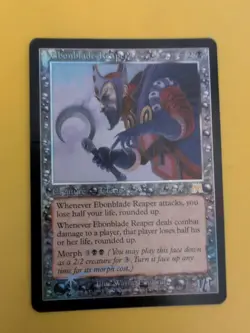 Ebonblade Reaper. Cleric Onslaught. MTG Card. Old vintage FOIL. Poor condition - Image 2