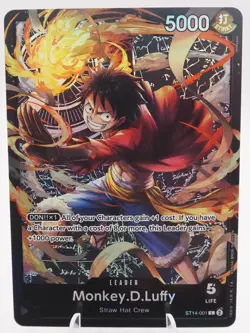 Monkey.D.Luffy - ST14-001 - Leader - One Piece Card Game N/M - Image 1