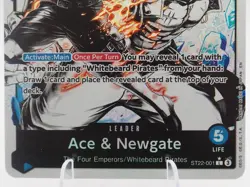 ST22-001 Ace & Newgate (Parallel) English L NM One Piece TCG Card Game - Image 2