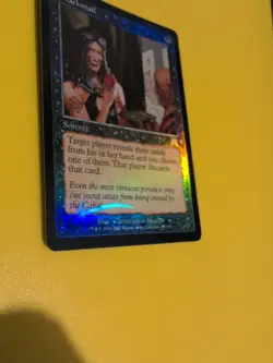 Blackmail. Sorcery Onslaught. MTG Card. Old vintage FOIL. Shooting star. - Image 5