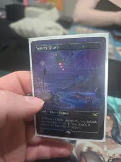 Watery Grave Borderless Galaxy Foil Unfinity MTG Card - Image 1