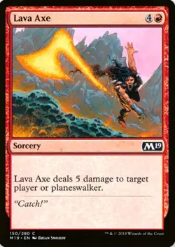 X 1 Lava Axe NM-M Core Set 2019 M19 150 MTG Magic The Gathering - Image 1