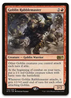 Goblin Rabblemaster #145 (NM) Magic 2015 M15 Magic MTG - Image 1