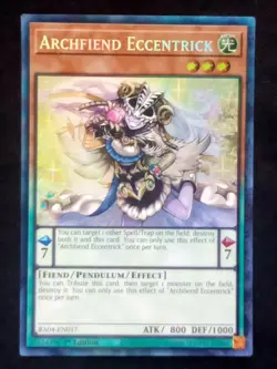 YuGiOh! Archfiend Eccentrick RA04-EN017 Collector's Rare - Near Mint - Image 1