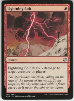 Lightning Bolt 122 Uncommon Modern Masters 2015 Magic: The Gathering LP - Image 1