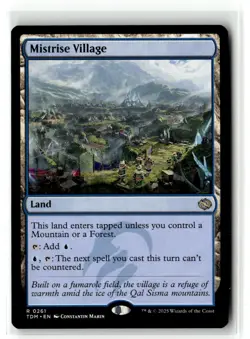 Mistrise Village Tarkir: Dragonstorm Regular. Mtg - Image 1