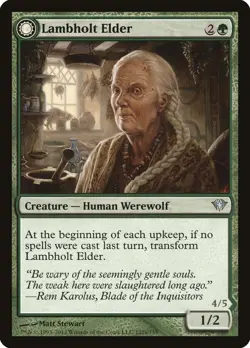 [MTG] Lambholt Elder // Silverpelt Werewolf (122) (DKA) LP-HP - Image 1