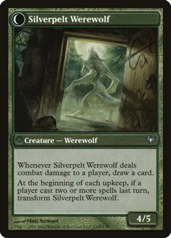 [MTG] Lambholt Elder // Silverpelt Werewolf (122) (DKA) LP-HP - Image 2