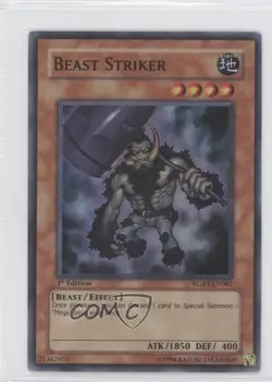 Beast Striker 1st Ed. YuGiOh Raging Battles #RGBT-EN085 2009 - Image 1