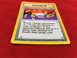 1999 Pokemon Trainer Super Energy Removal 79/102 Base Set LP - Image 2