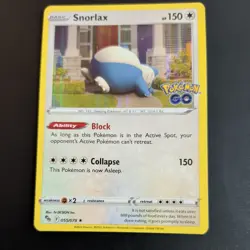 SNORLAX 055/078 POKEMON CARD (POKEMON GO SET) HOLO - Image 2