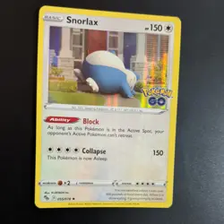 SNORLAX 055/078 POKEMON CARD (POKEMON GO SET) HOLO - Image 3