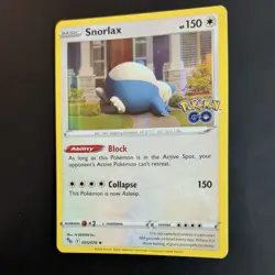SNORLAX 055/078 POKEMON CARD (POKEMON GO SET) HOLO - Image 4