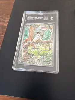 Pokemon Mega Evolution Phantasmal Flames Meowth Full Art Holo 106/094 TAG 9 Mint - Image 1