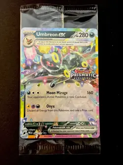 Pokemon Prismatic Evolutions Umbreon ex 60/131 Surprise Box Stamped Promo Sealed - Image 1