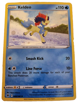 Keldeo Cosmos Holo Rare 045/189 Astral Radiance Pokemon 2022 Trading Card (Q - Image 1