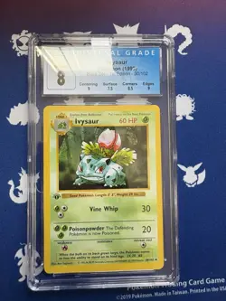 Pokemon Ivysaur CGC 8 1st Edition Shadowless Base Set 30/102 - Image 1