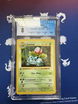 Pokemon Ivysaur CGC 8 1st Edition Shadowless Base Set 30/102 - Image 2