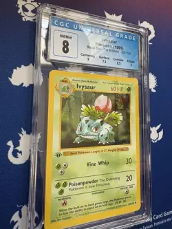 Pokemon Ivysaur CGC 8 1st Edition Shadowless Base Set 30/102 - Image 3